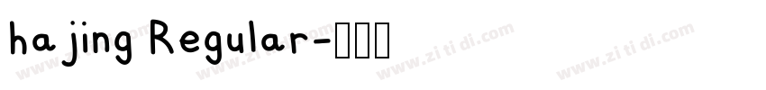 hajing Regular字体转换